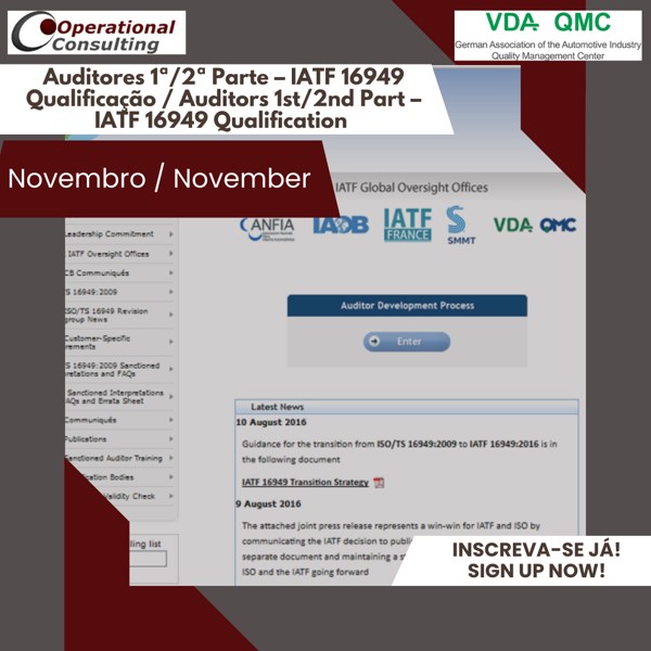 IATF 16949 Qualificação
