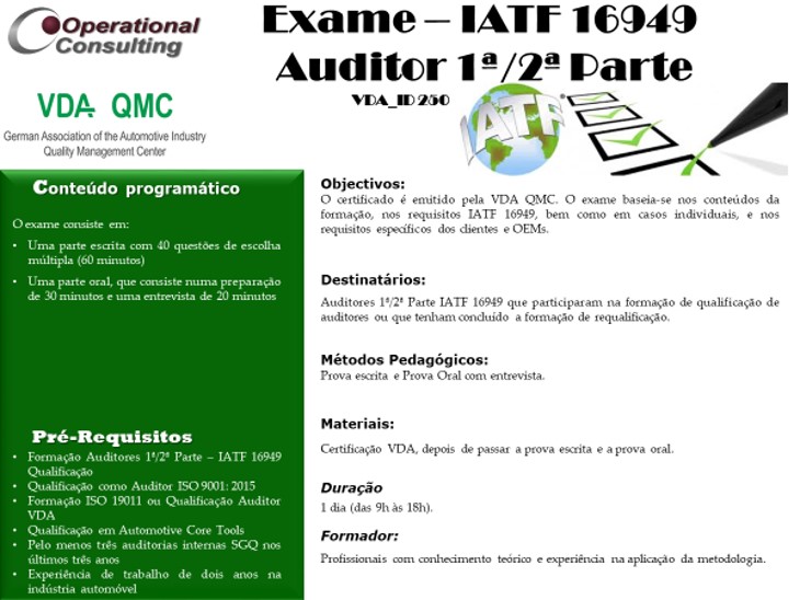 Programa Exame IATF