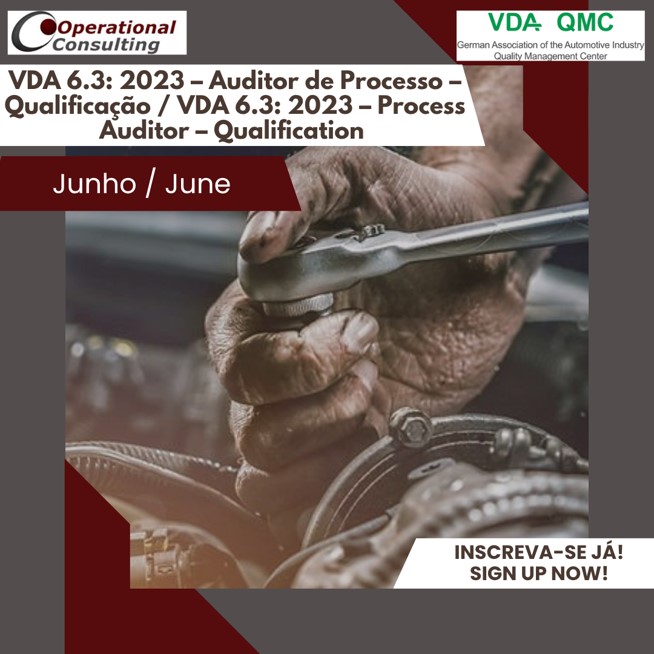 VDA 6.3: 2023 – Auditor de Processo – Qualificação