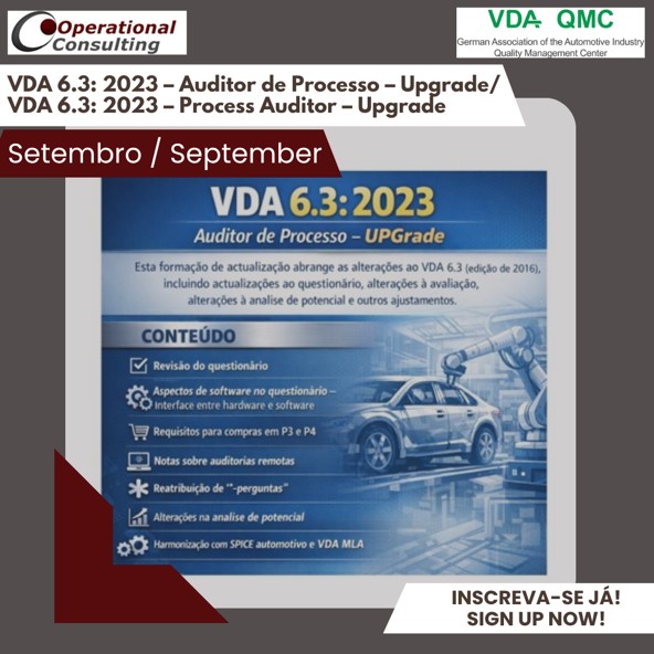 VDA 6.3 Upgrade