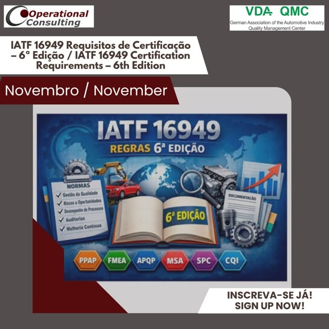 You are currently viewing IATF 16949 Requisitos de Certificação – 6ª Edição