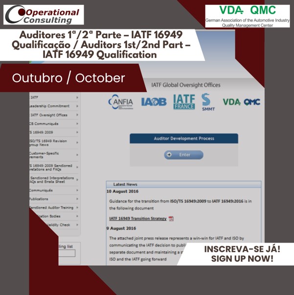 IATF 16949 Qualificação